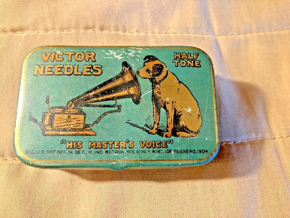 Victor 500 Half Tone Phonograph Needles Tin