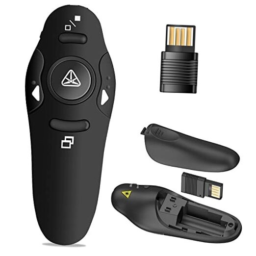 Presentation Clicker Wireless Presenter Remote USB Control Powerpoint Red Light