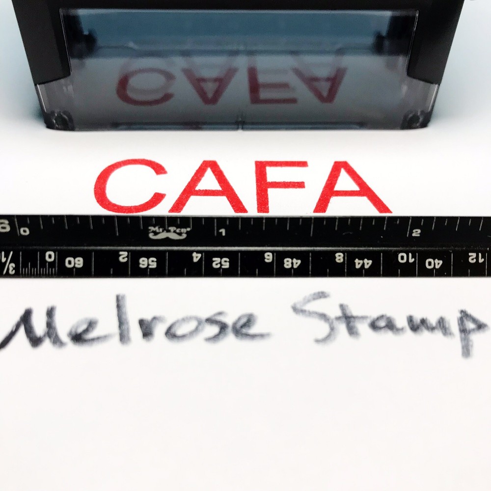CAFA Rubber Stamp Red Ink Self Inking Ideal 4913