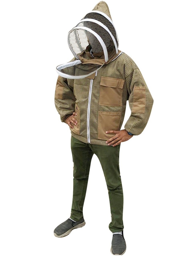 Beekeeping Ventilated Jacket Protection Beekeeper with Fency veil