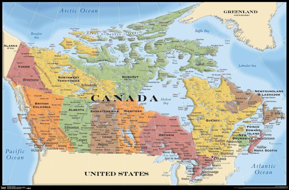 Map - Canada Poster