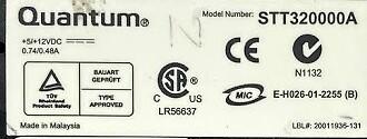Quantum STT320000A Tape Drive