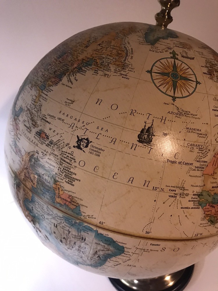 Vintage Globe Cottagecore Replogle 12”