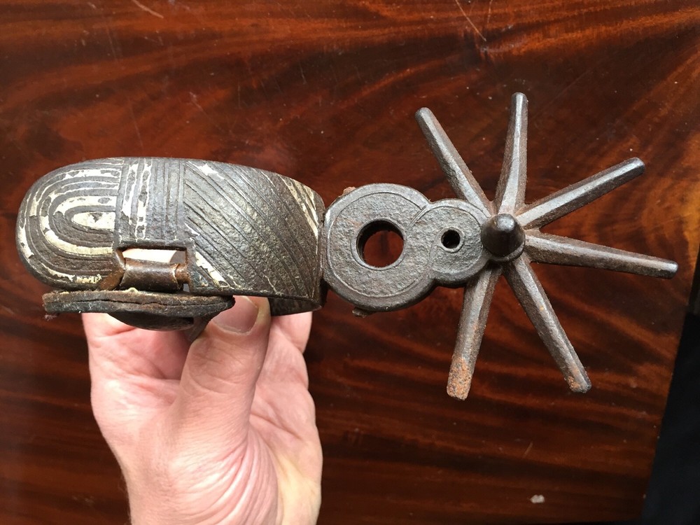 Antique Spur with Silver Inlay (only 1, not a pair)