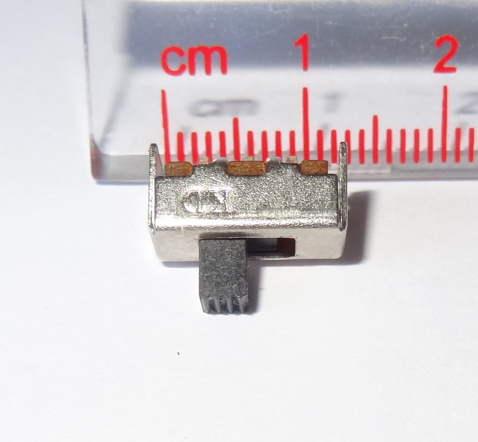 25 pcs slide switch, SPDT, PCB, side mount (10D1e)