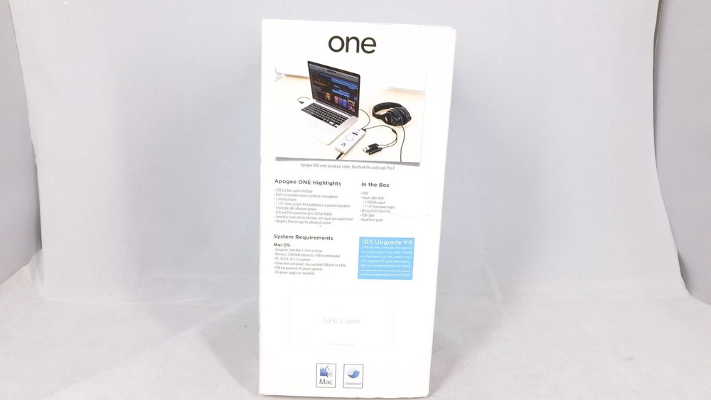 Apogee One Recording for Apple/Mac