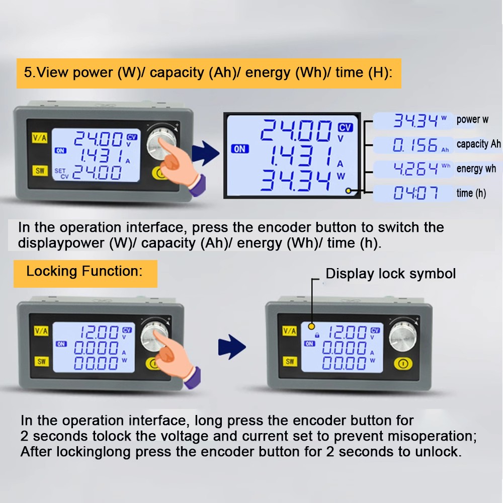 For OZITO/Einhell 18V Li-ion Battery Portable Adjustable DC Power Supply