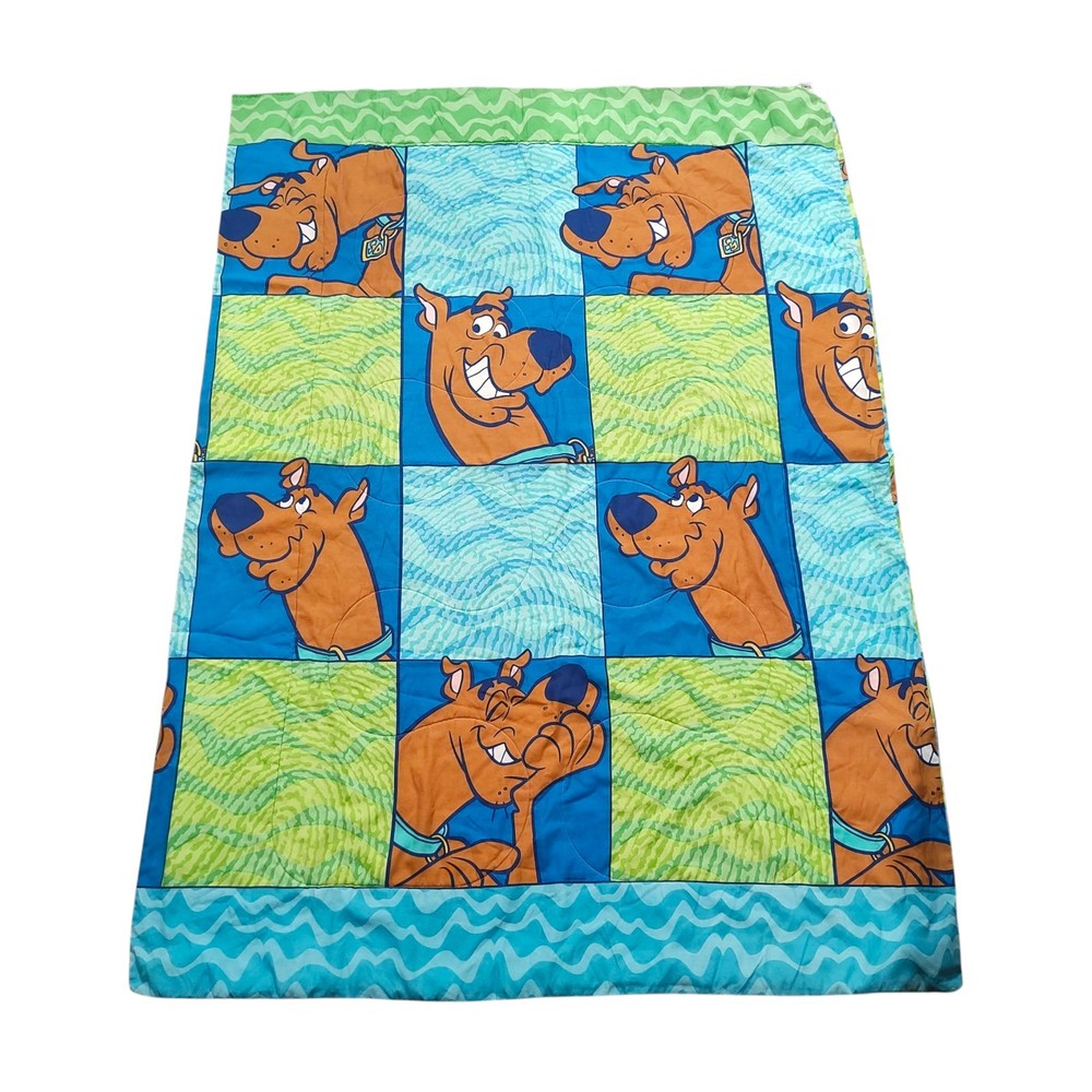 VTG Scooby Doo Twin Comforter 2000 Wave Reversible 62x86 Coloring Blocking