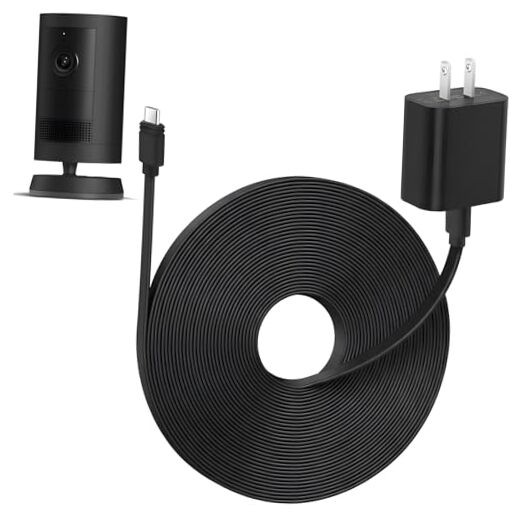 25ft Weatherproof Power Adapter for ???? Spotlight Cam Plus/Pro Black