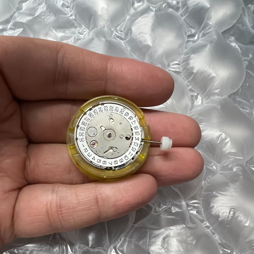 Automatic DG4813 Watch Mechanical Movement Silver Plated 3 Hands Date At 3'
