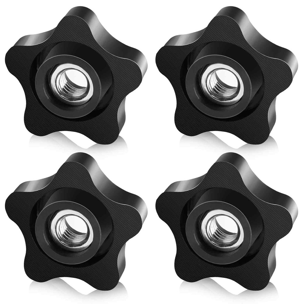 4 Pcs 5/16-18 Threaded Star Knobs for T Track Bolts and Jigs