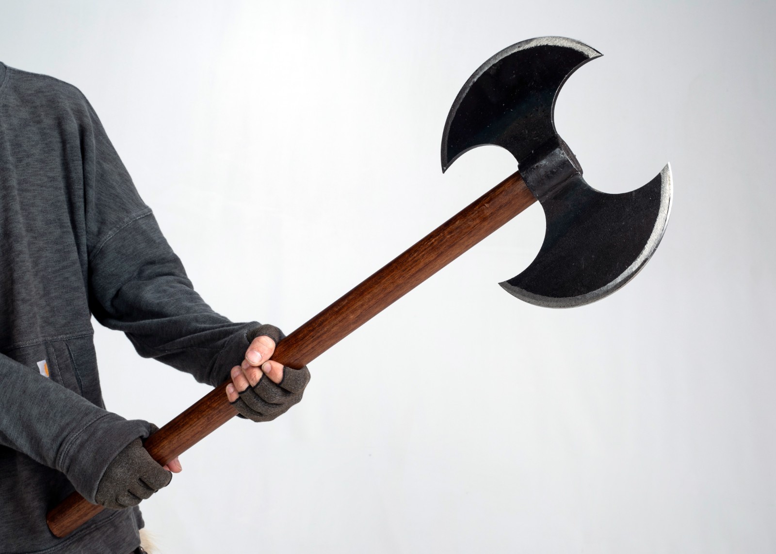 Medieval Massive Double-Bladed Battle Axe Broadaxe 32" OA EPIC