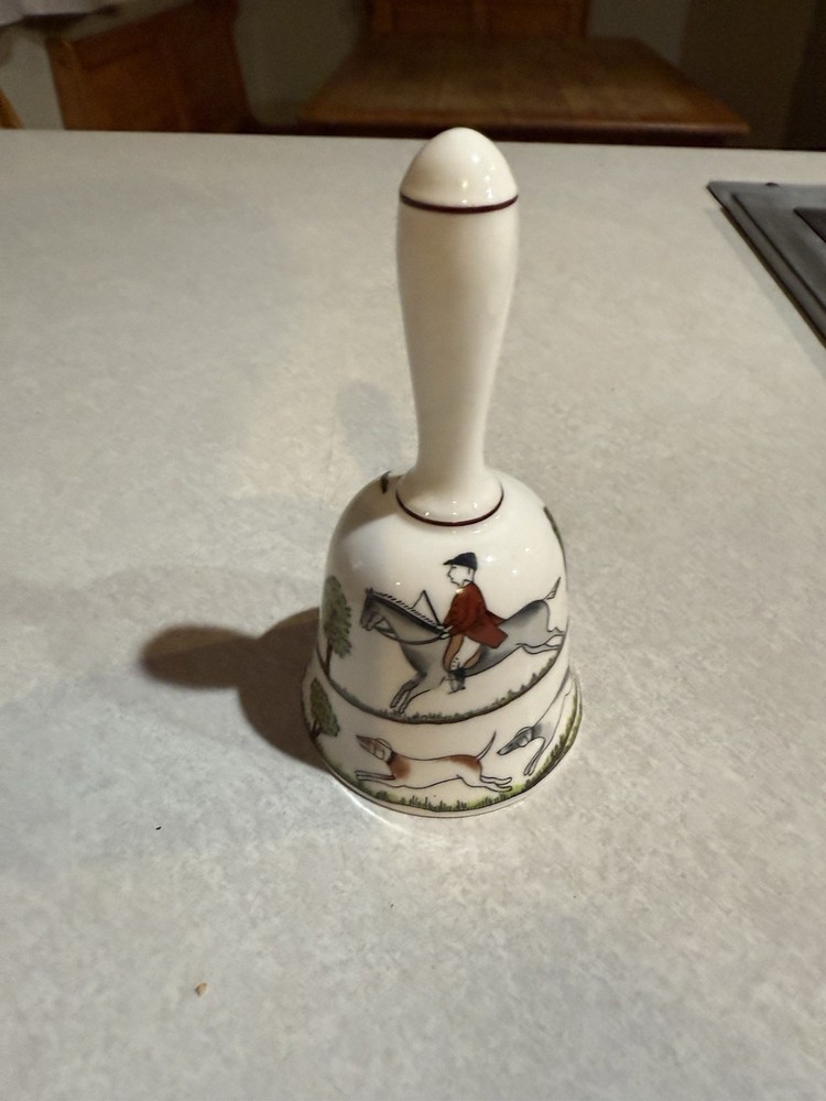 Colbert Hunting Scene Bone China Bell