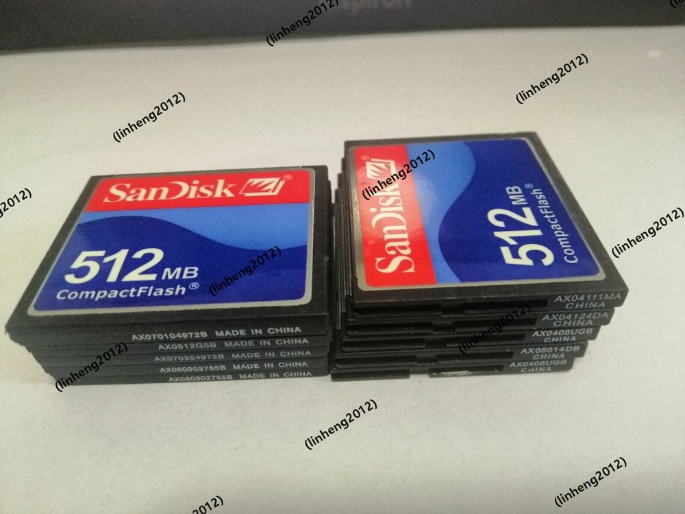 10PCS 512MB SanDisk CompactFlash CF Memory Card 512MB SDCFJ/SDCFB