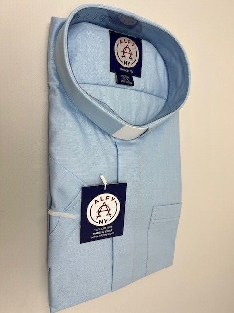 Men's SHORT SLEEVE Premium CLERGY Shirts ,CATHOLIC, PRIEST shirts 100% COTTON