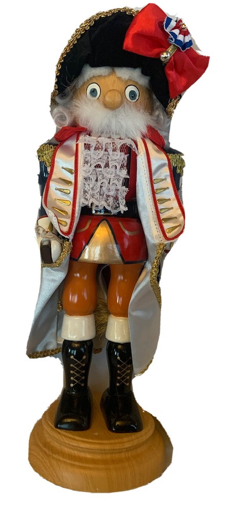 Exquisite Fine Nutcracker Music Box George Washington/colonial Read