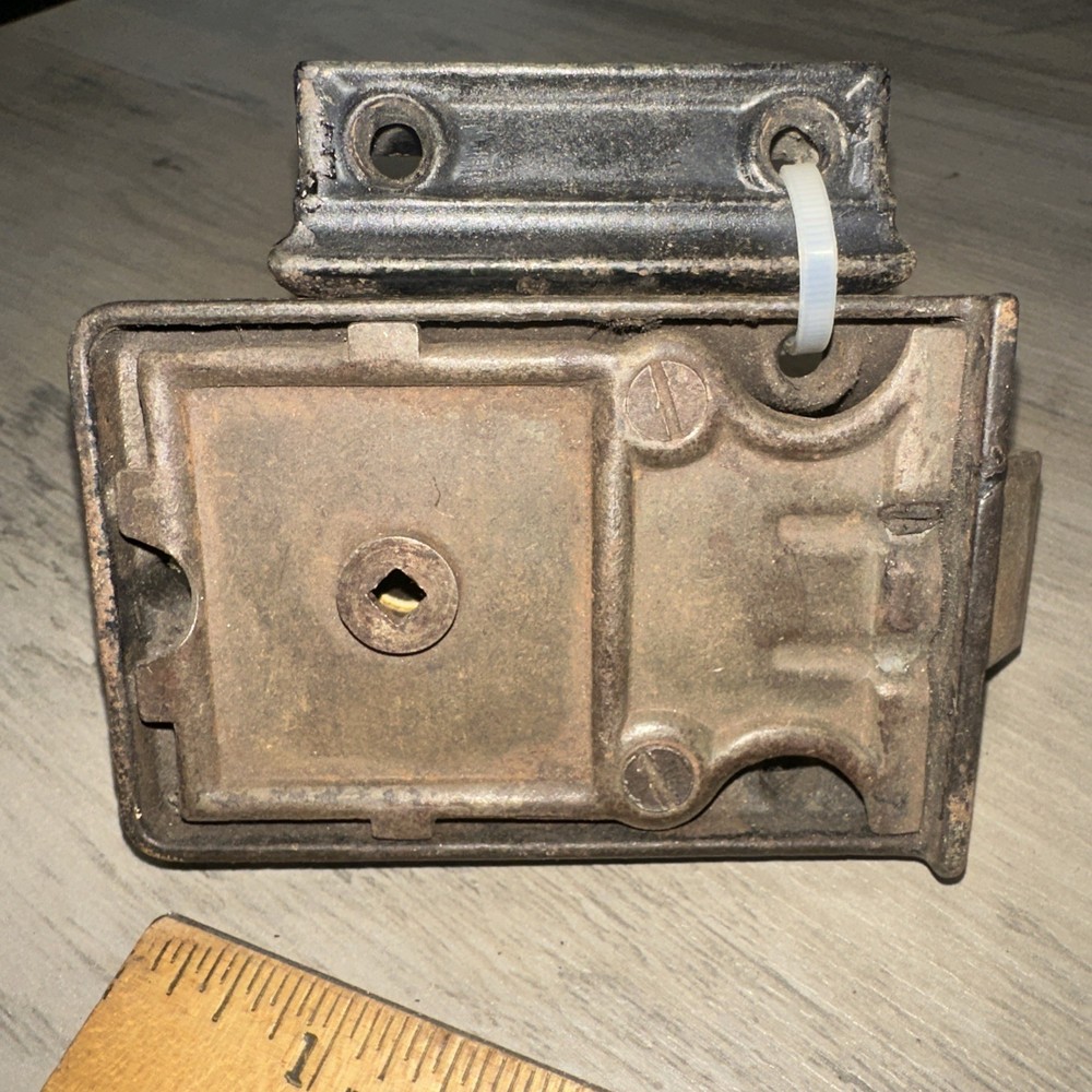 Antique Corbin Deadbolt Latch Surface Mount Working