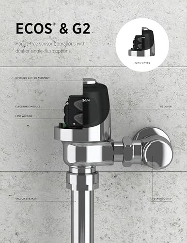 EBV-130-A Single Flush Cover Button Assembly - For use with G2 and ECOS