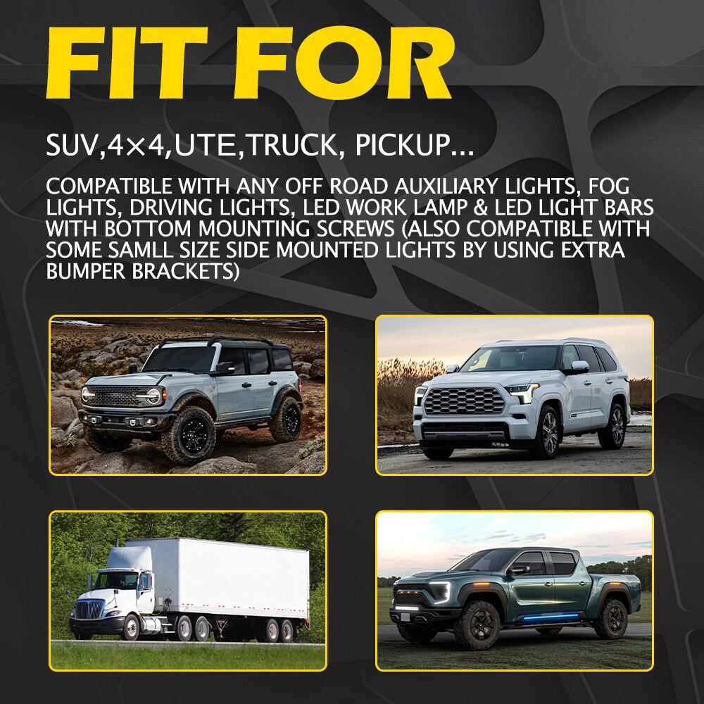 Bull Bar Bumper License Light Mount Holder For Subaru Forester Outback Crosstrek