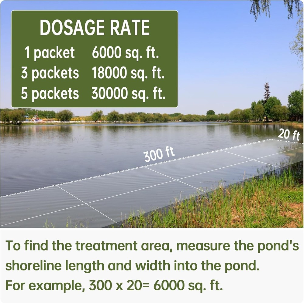 Muck Reducer - 5LB Natural Sludge Solution Tablets for Ponds & Lakes, Away Muck