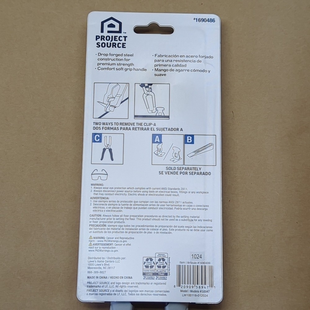 Tile Leveling System Installation Tools Floor Pliers Project Source 1690486