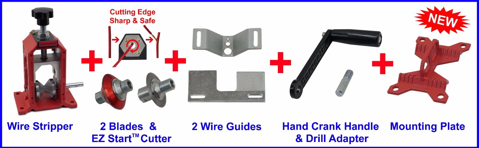 Manual Copper Wire Stripping Machine Cables Wire Stripper For Copper Recovery