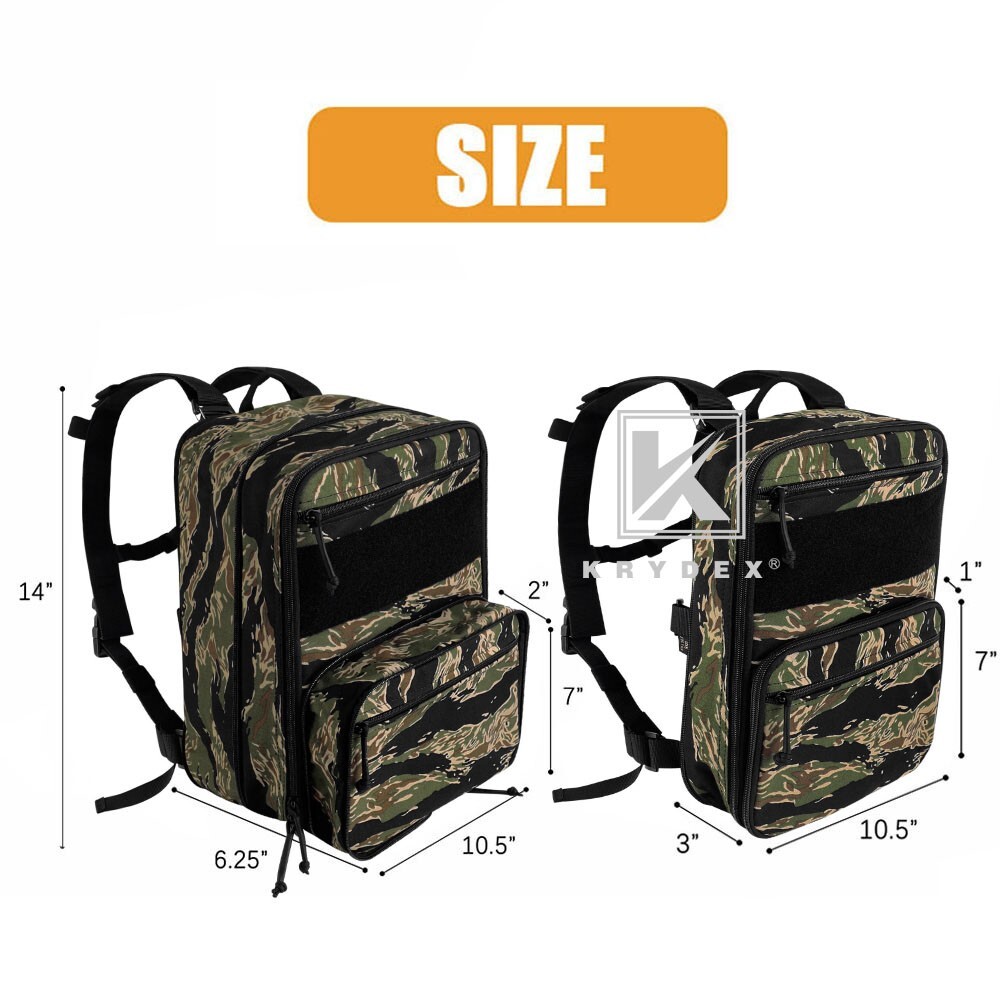 KRYDEX Tactical D3CR Chest Rig Harness D3 Flatpack Backpack MOLLE Rucksack GT