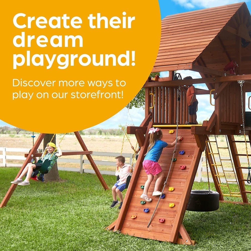 Transform Your Backyard with this Heavy Duty Swing Set Replacement Kit - Green