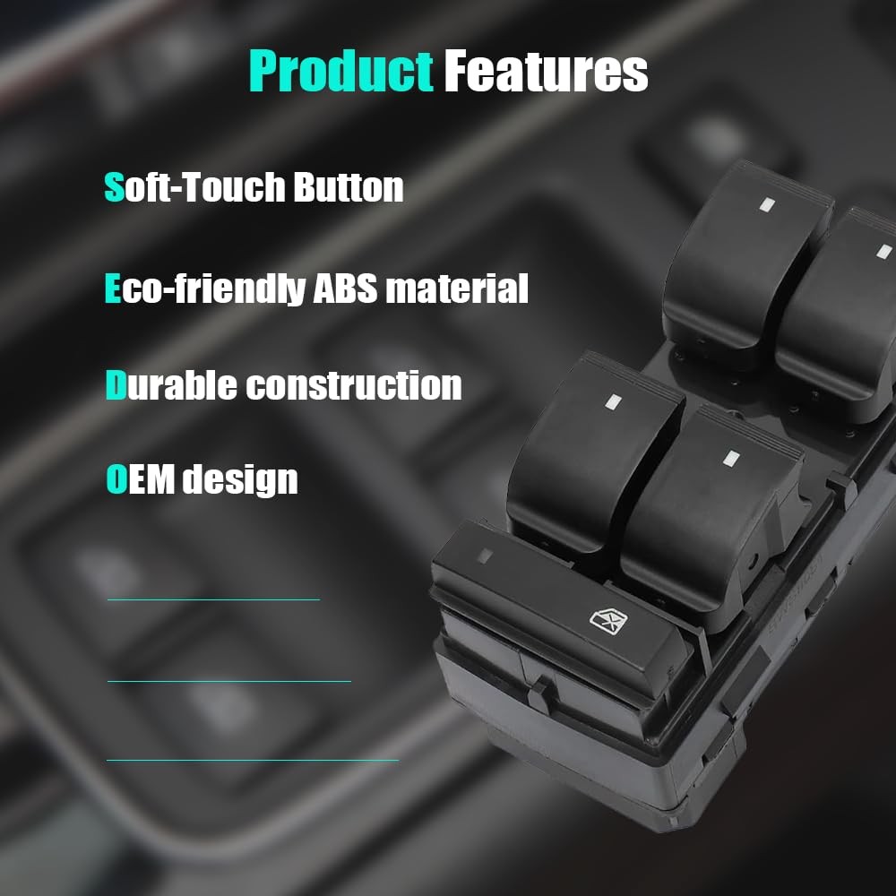 Driver Side Master Power Window Control Switch for 2007-2016 GMC Acadia 07...
