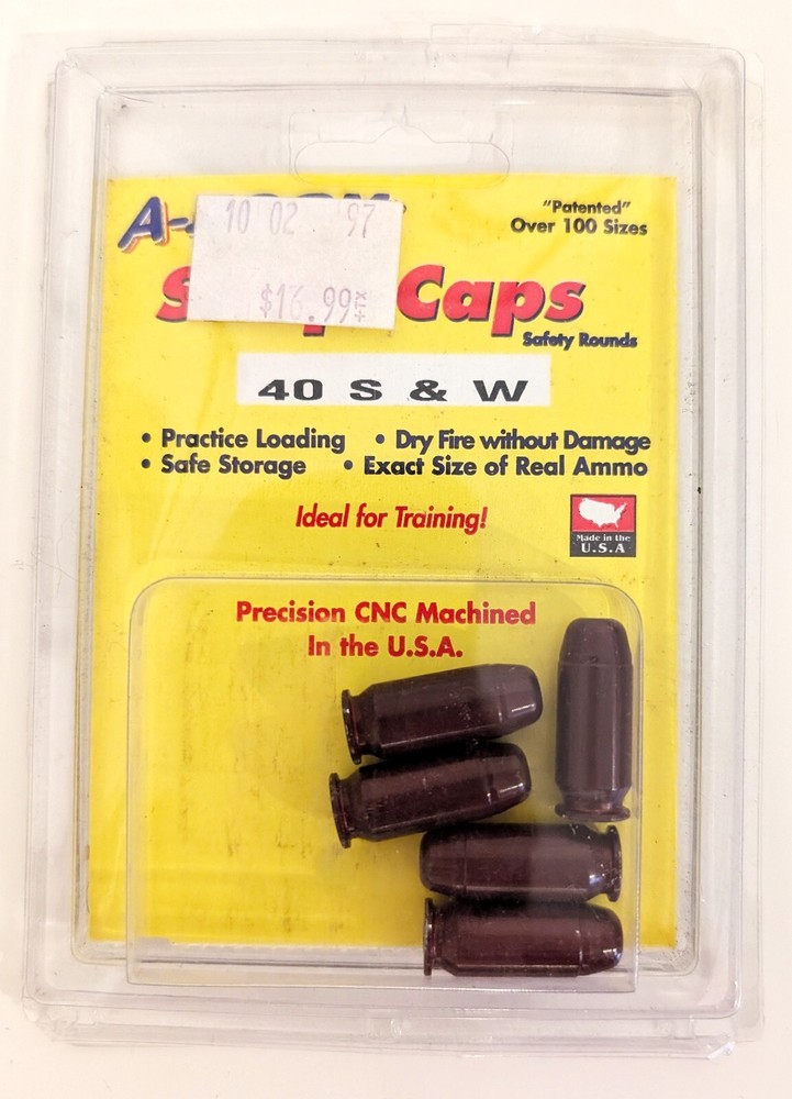 Snap Caps .40 S&W Dummy Practice Training Rounds | A-Zoom 15114