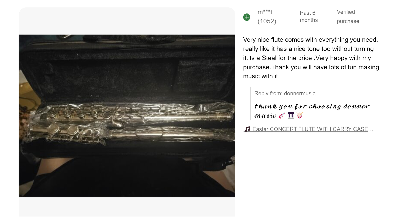 🎵 Eastar CONCERT FLUTE WITH CARRY CASE STAND FOR STUDENT SCHOOL BAND FLUTES