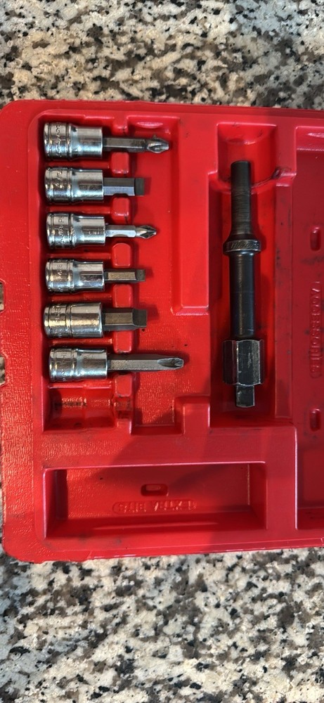 Snap on blue point impact driver pneumatic hammer snap-on bit driver 3/8” set