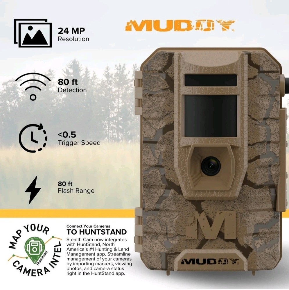 Muddy Mitigator 2.0 24MP Brown Cellular Camera Combo 720p Video Bundle Hunting