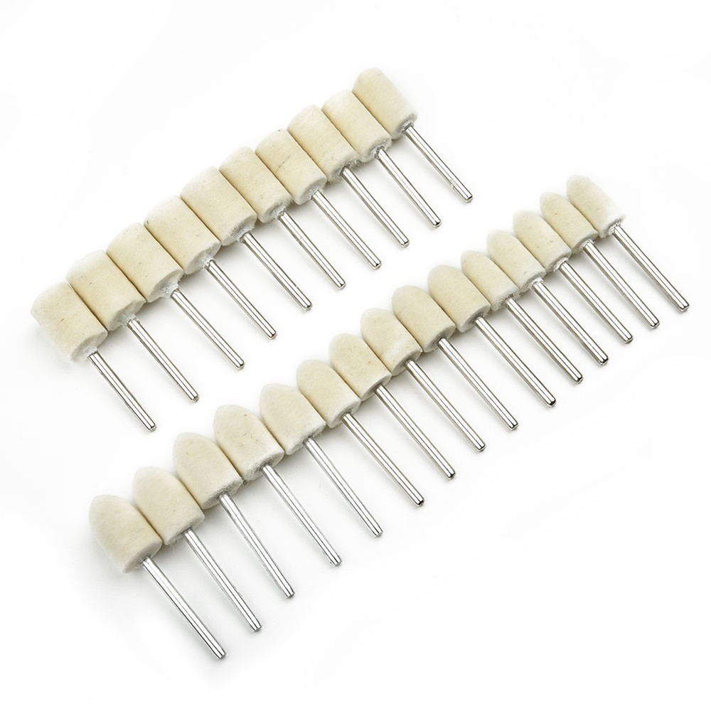 25Pcs Felt Polishing Buffing Buffer Pad Set Accessories For Rotary Tools