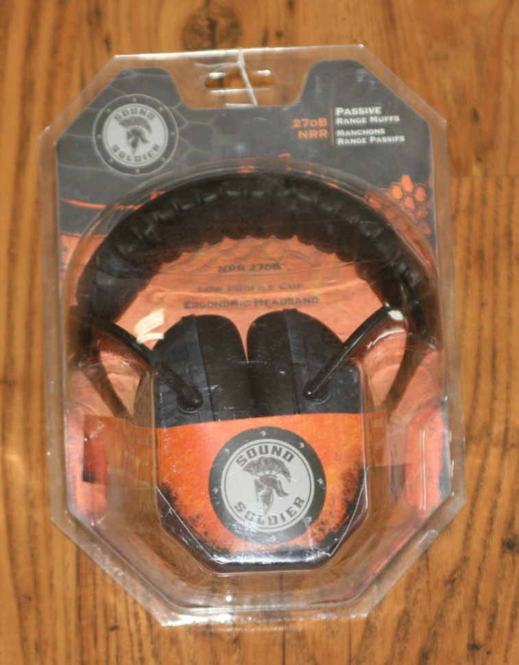 Sound Solider Passive Range Ear Muffs - 27DB - Low Profile - New
