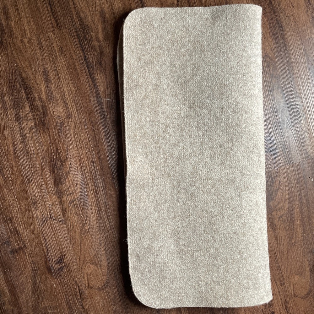 Wool Felt Blend Saddle Blanket Liner Tan 30x15
