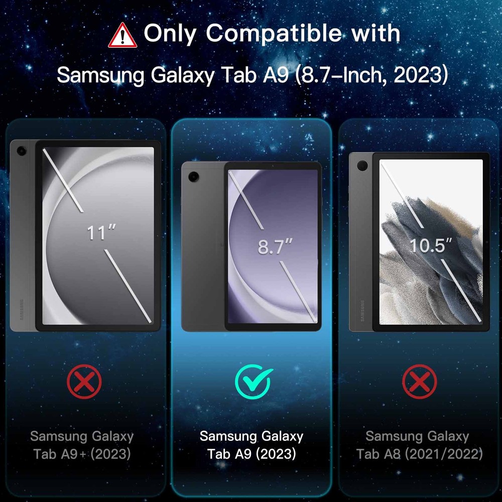 JETech Screen Protector for Samsung Galaxy Tab A9 8.7-Inch 2023, 2-Pack