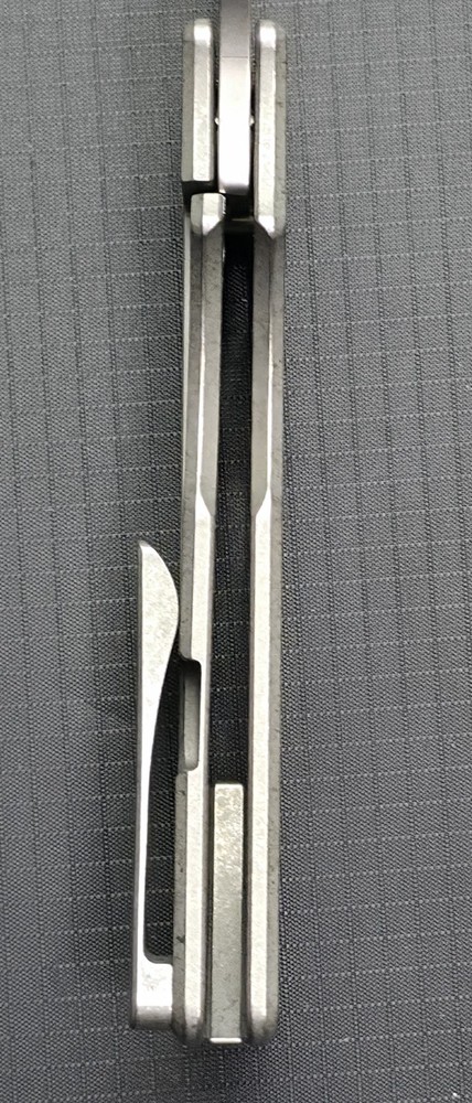 OZ Machine Co Roosevelt Speed Holes - Stonewashed Titanium / XHP Blade