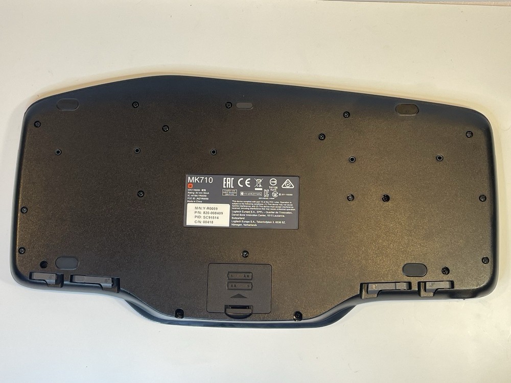 Logitech Performance MK710 Wireless Keyboard & Dongle Computer Comfort No Mouse