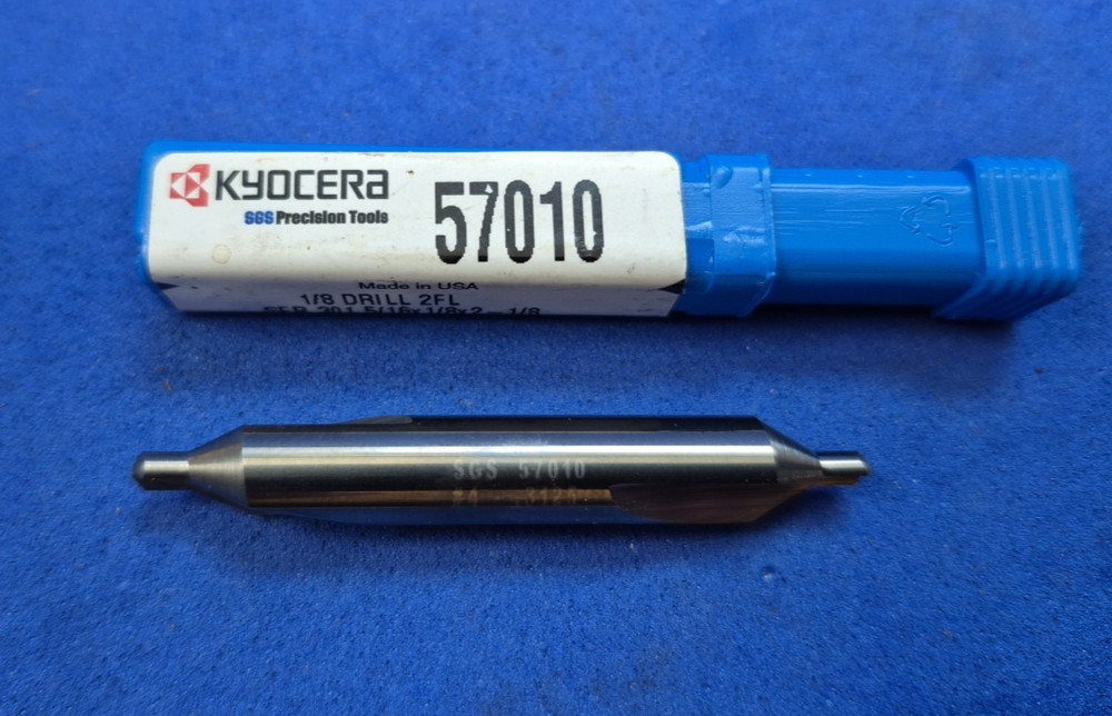Kyocera / SGS Solid Carbide #4 Drill & Countersink PN: 57010