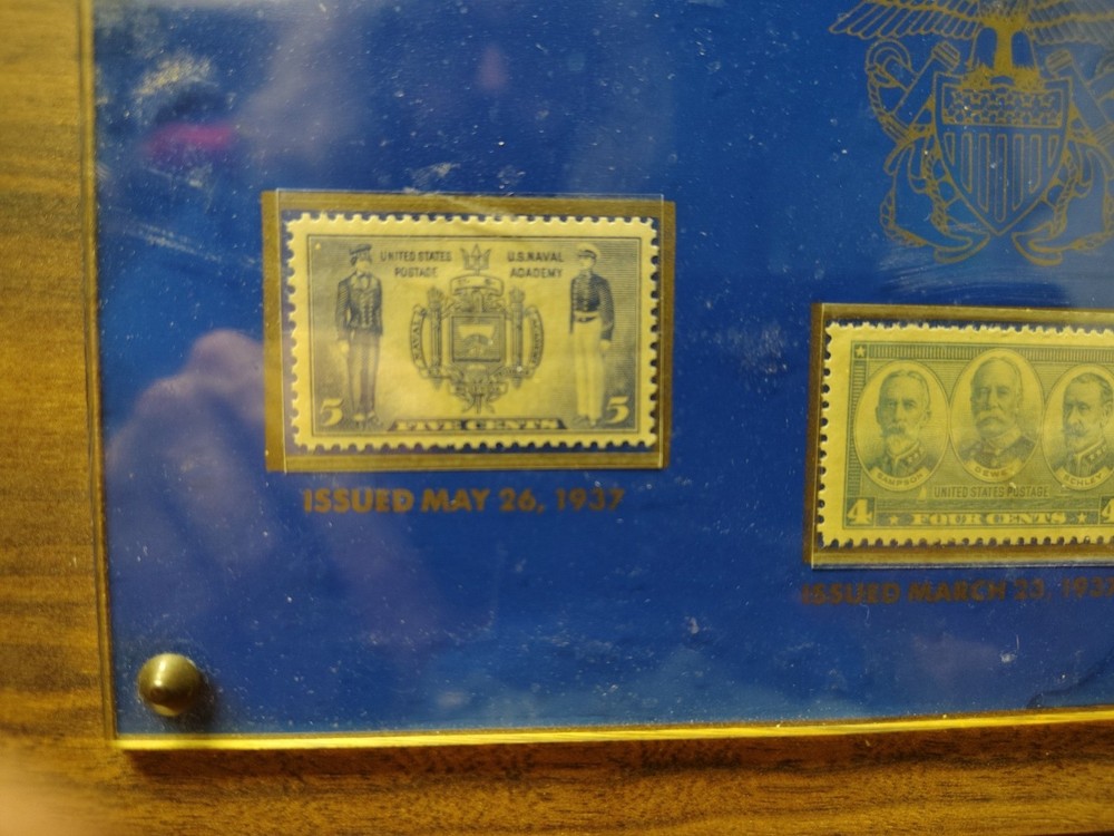US Navy 1st Day Issue Plaque