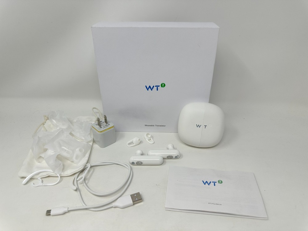 Timekettle WT2 Plus Earphone Earbuds Translator Mutual Interpreter 40 Languages