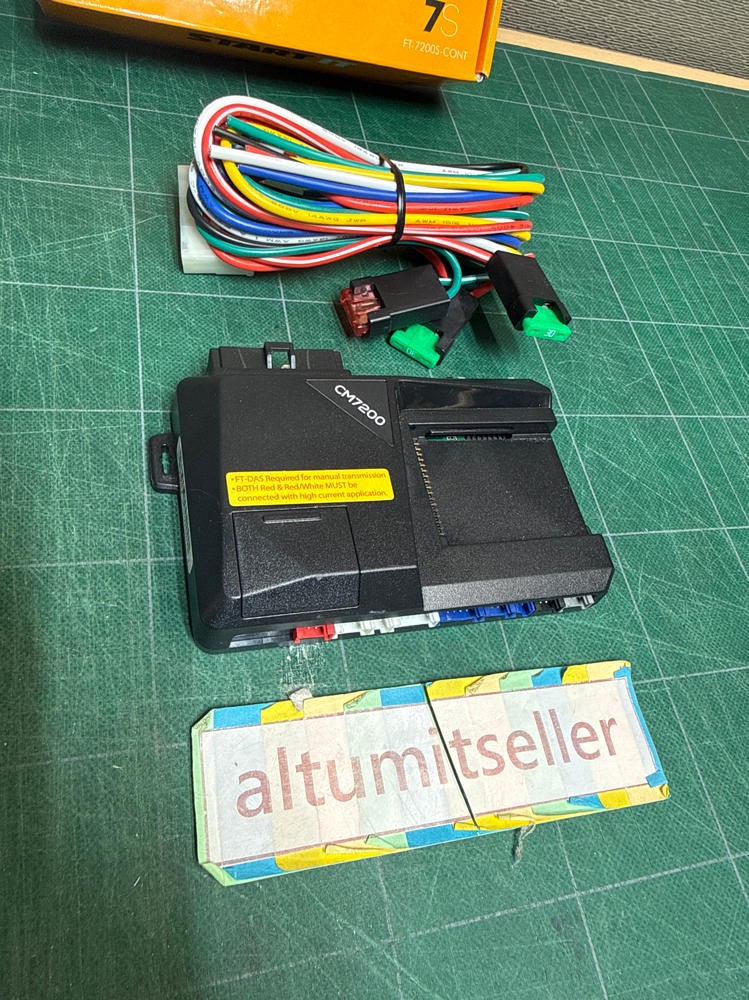 CompuStar Firstech CM7200 Remote Start w/ Box Cable UNTESTED As Shown EUC LOOK