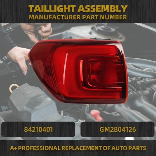 Tail Light Assembly Rear Lamp LED Type Brake Light Compatible Left Driver Side