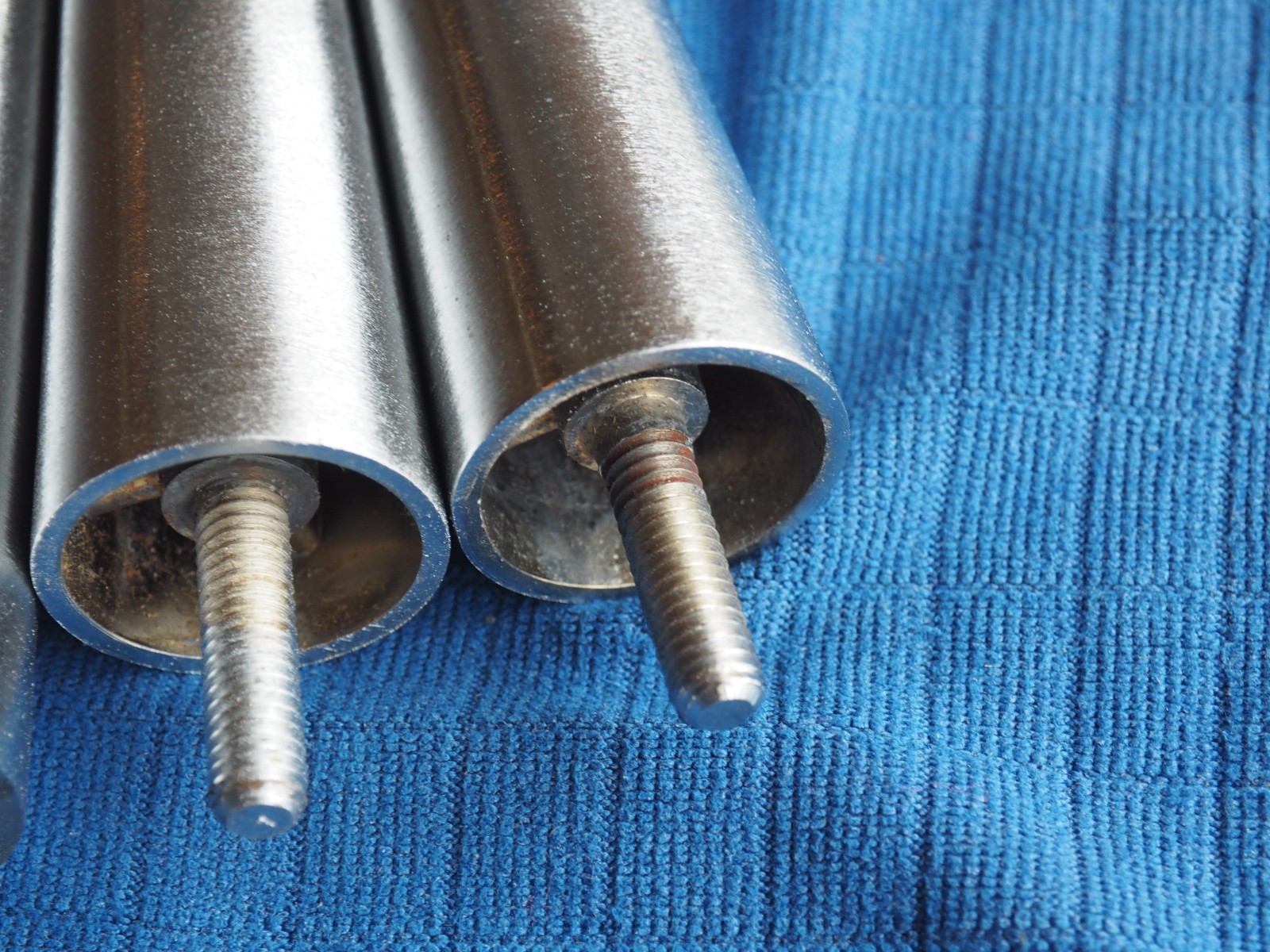 Set Four KASON 4" Tapered Steel Adjustable Legs Industrial Commercial 4-15/16"