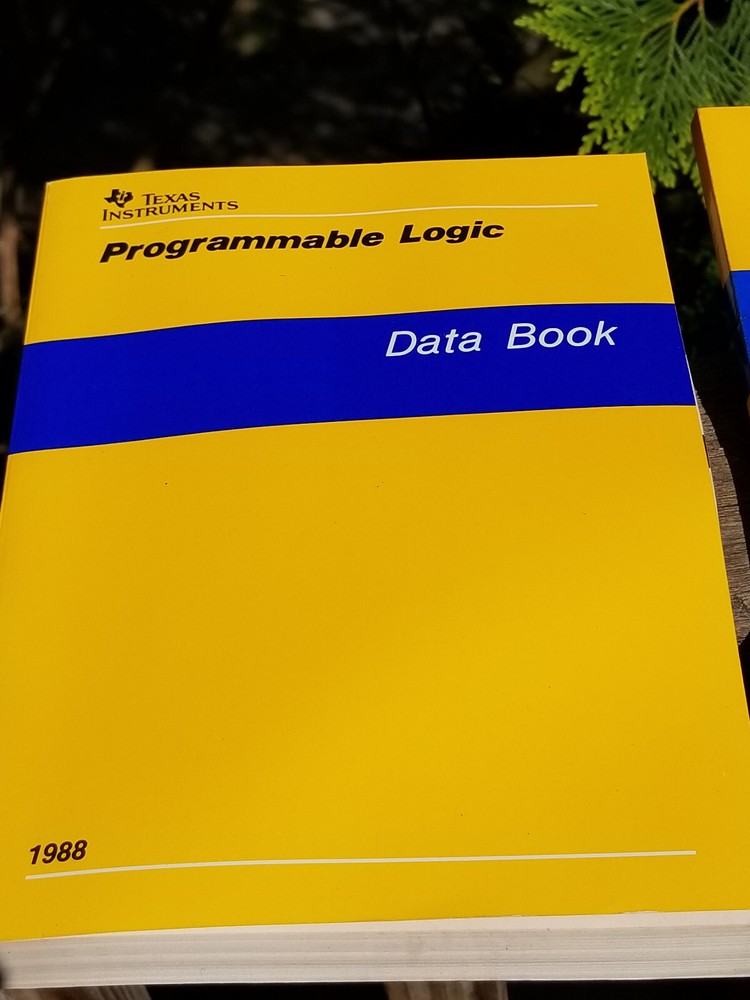 2 VINTAGE TEXAS INSTRUMENTS BOOK DATA ELECTRONIC MANUAL PROGRAMMABLE LOGIC