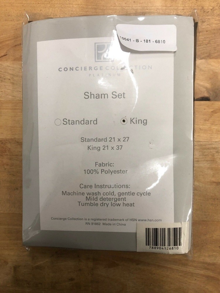 concierge collection sham set, King