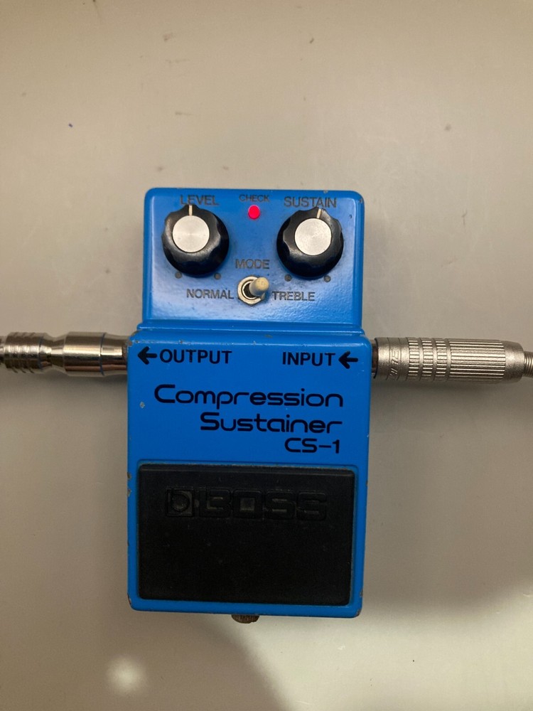 BOSS CS-1 Compression Sustainer Made in Japan Silver Screw Compressor Tested
