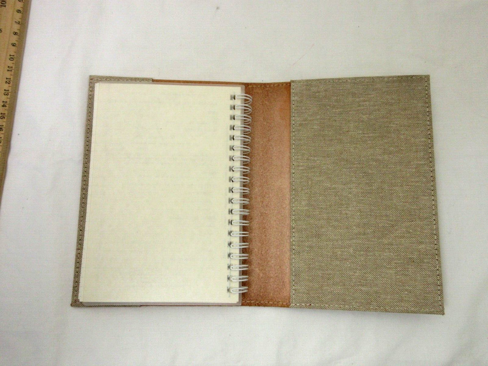 Metropolis Graphic Image 7" Refillable Notebook Leather Cover Spiral Insert