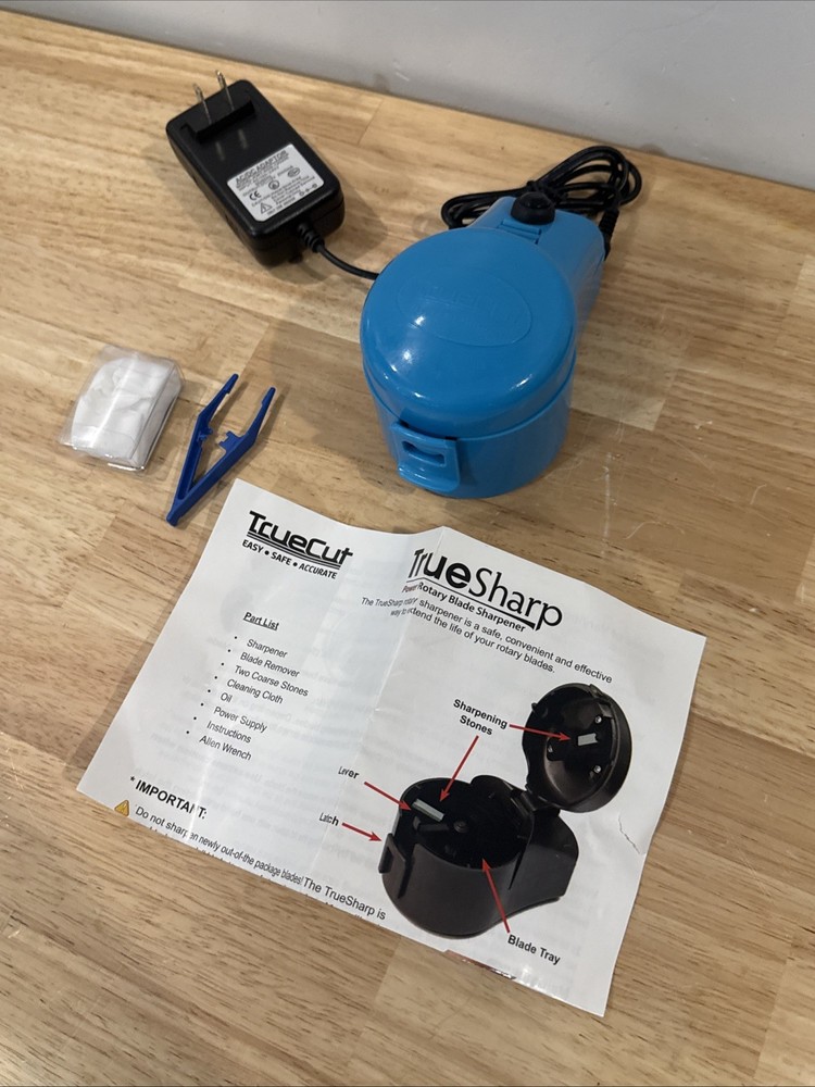 TrueCut TrueSharp2 Electric Rotary Blade Sharpener Tested + Bonus Sharpener